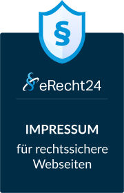 eRecht24 Siegel: Impressum für rechtssichere Webseiten